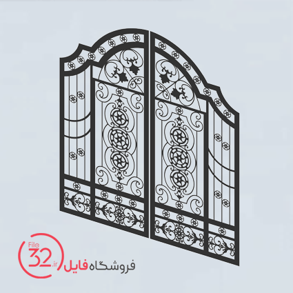 فایل برش درب ویلایی کد 2004