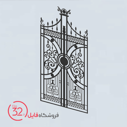 فایل برش درب ویلایی کد 2006