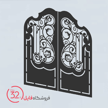 فایل برش درب ویلایی کد 2029
