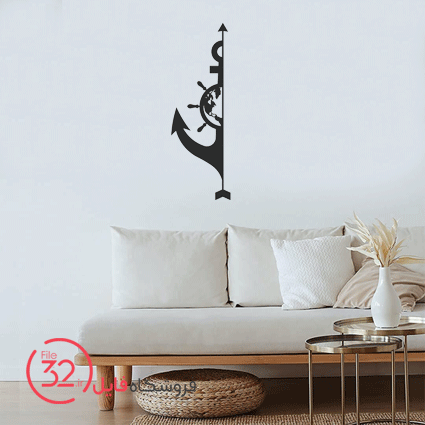 فایل برش لیزر دیوارکوب لنگر
