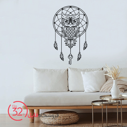 فایل برش دیوارکوب بوف