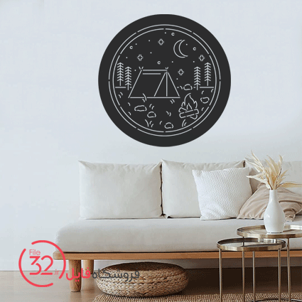 فایل برش دیوارکوب مینیاتوری شب مهتاب