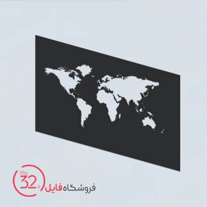 فایل برش تابلو اطلس جهان کد 43