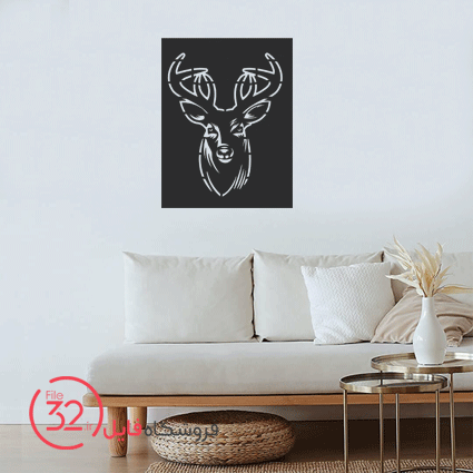 فایل برش دیوارکوب گوزن 294