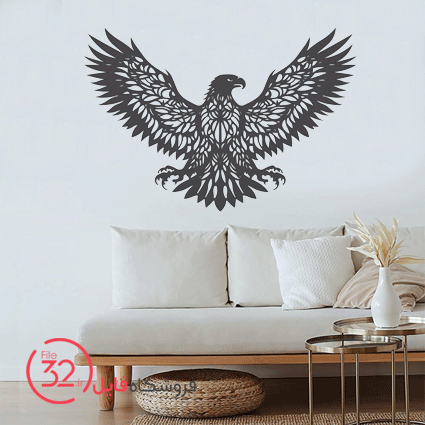 فایل برش دیوارکوب عقاب 364