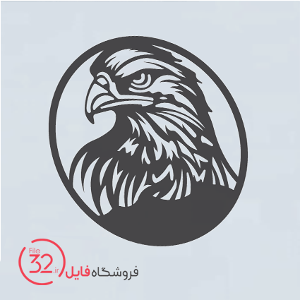 فایل برش دیوارکوب سر عقاب