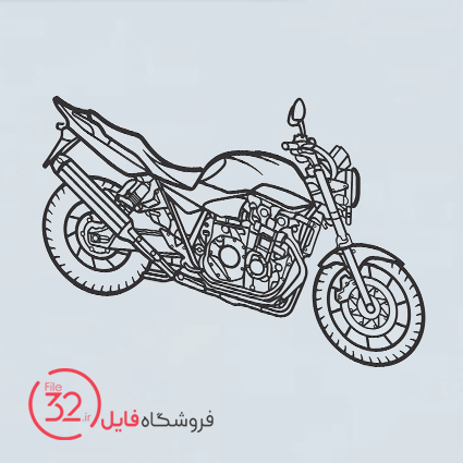 فایل برش دیوارکوب موتورسیکلت هوندا CB1300